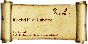 Kuchár Laborc névjegykártya